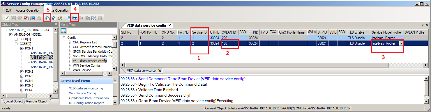 Inserindo mais de um vlan