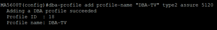 Criando DBA profile
