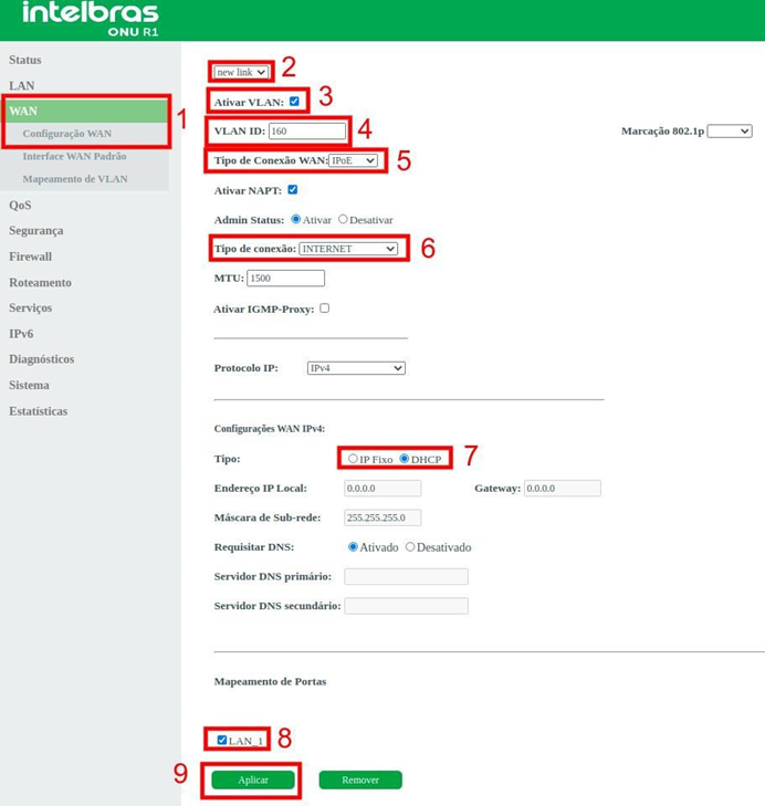 Configuração DHCP